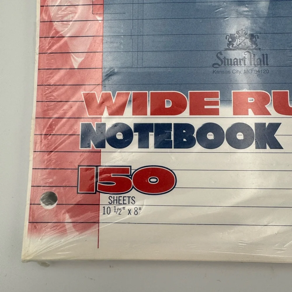 Vintage Nostalgic Walmart 90s Notebook Paper College Ruled 150‎ Sheets SEALED